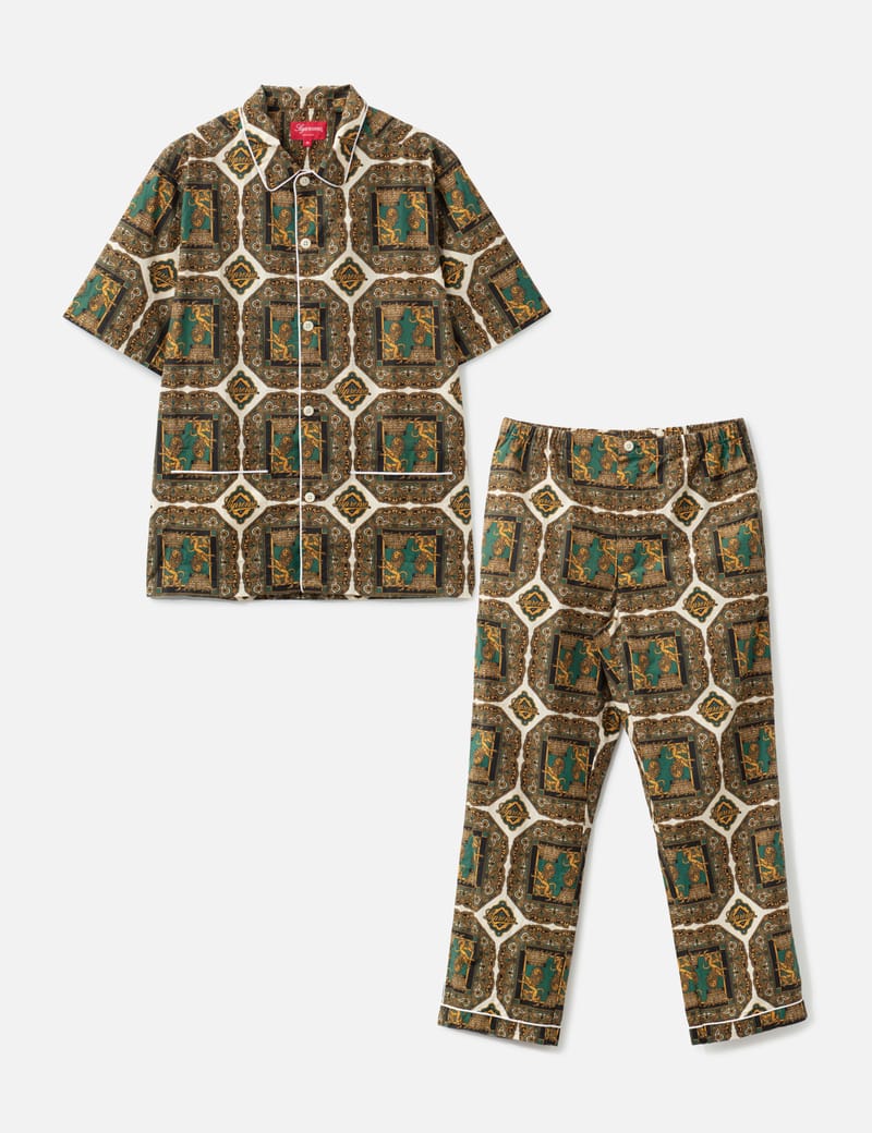 Supreme Pyjamas Set - Multicolor cotton sleepwear set in brand-new