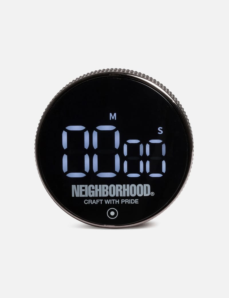 小物 NEIGHBORHOOD LOGO KITCHEN TIMER NEIGHBORHOOD Logo Kitchen Timer - Magnetic digital timer with