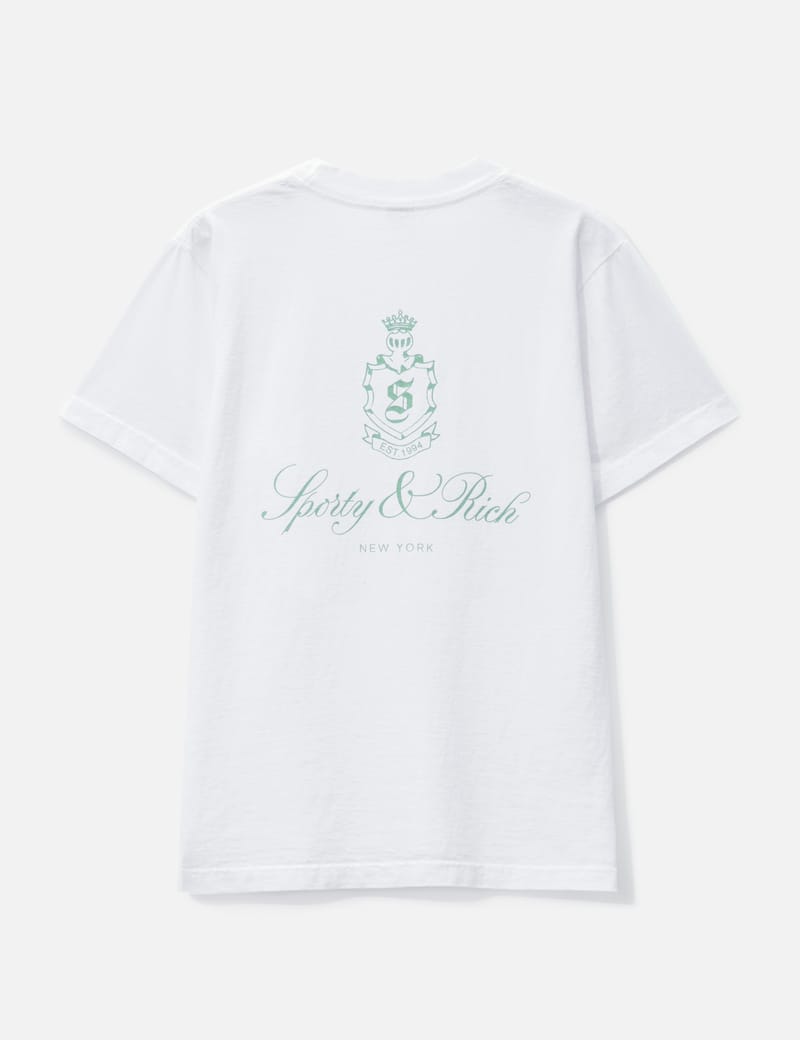 Sporty & Rich - Vendome T-Shirt White/Sage | HBX - Globally