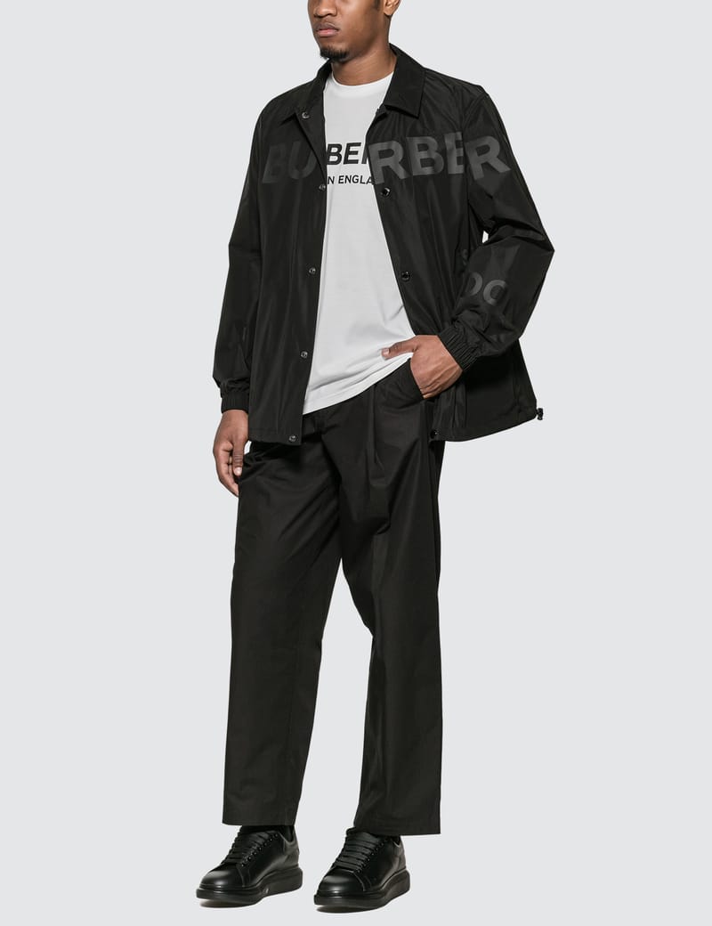Burberry Horseferry Print Oversized Cotton Drawstring Hoodie