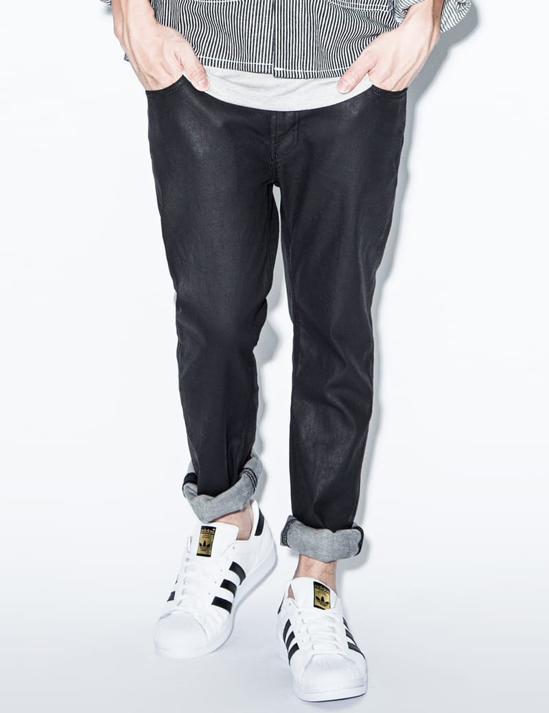 Nudie Jeans - Back 2 Black Thin Finn Denim Jeans | HBX