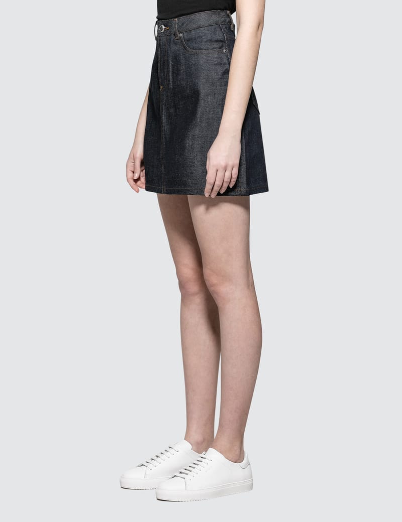 A.P.C. - Jupe Standard Denim Skirt | HBX - Globally Curated