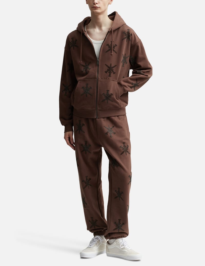 UNKNOWN - Brown Black Rhinestone Jogger | HBX - Globally Curated