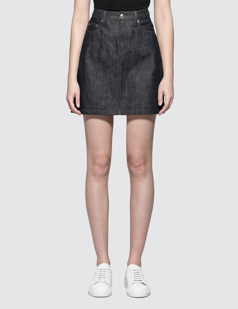 A.P.C. - Jupe Standard Denim Skirt | HBX - Globally Curated