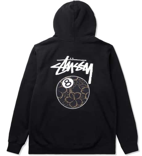 Stüssy - Black Gold Flake 8 Ball Hoodie | HBX - Globally