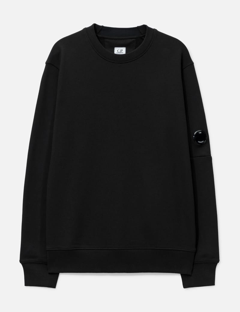 C.P. Company - BRUSHED & EMERIZED DIAGONAL FLEECE LENS SWEATSHIRT