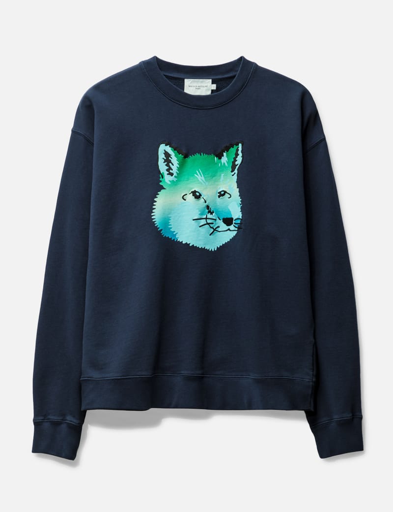 Maison Kitsuné - VIBRANT FOX HEAD RELAXED SWEATSHIRT | HBX