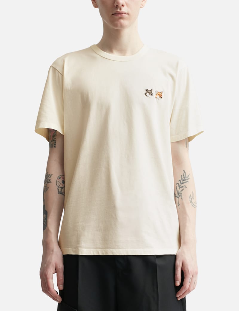 Maison Kitsuné - DOUBLE FOX HEAD PATCH CLASSIC T-SHIRT | HBX