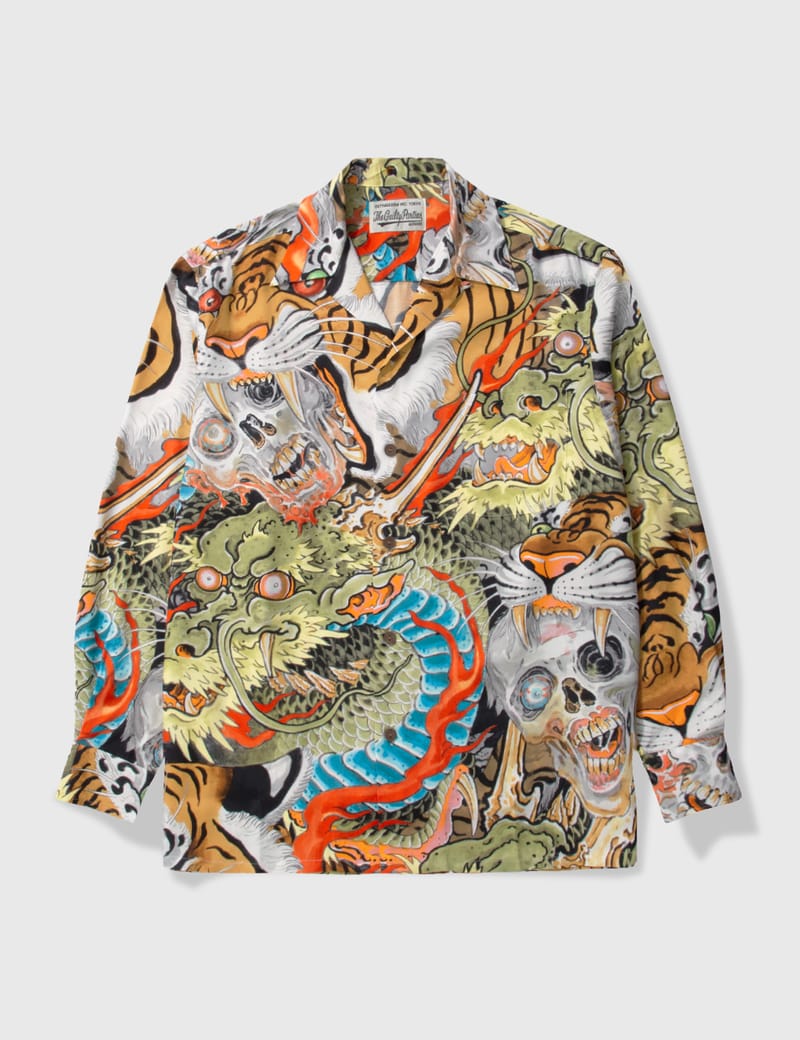 Wacko Maria - TIM LEHI / HAWAIIAN SHIRT L/S ( TYPE-1 ) | HBX - Globally  Curated Fashion and Lifestyle by Hypebeast