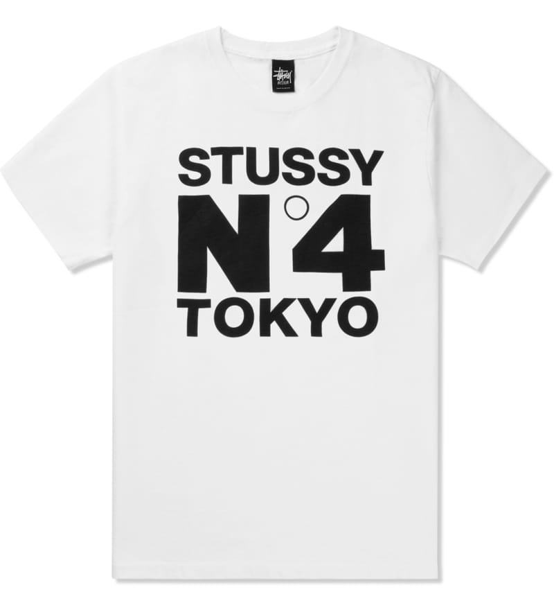 Stüssy - White No.4 Tokyo T-Shirt | HBX
