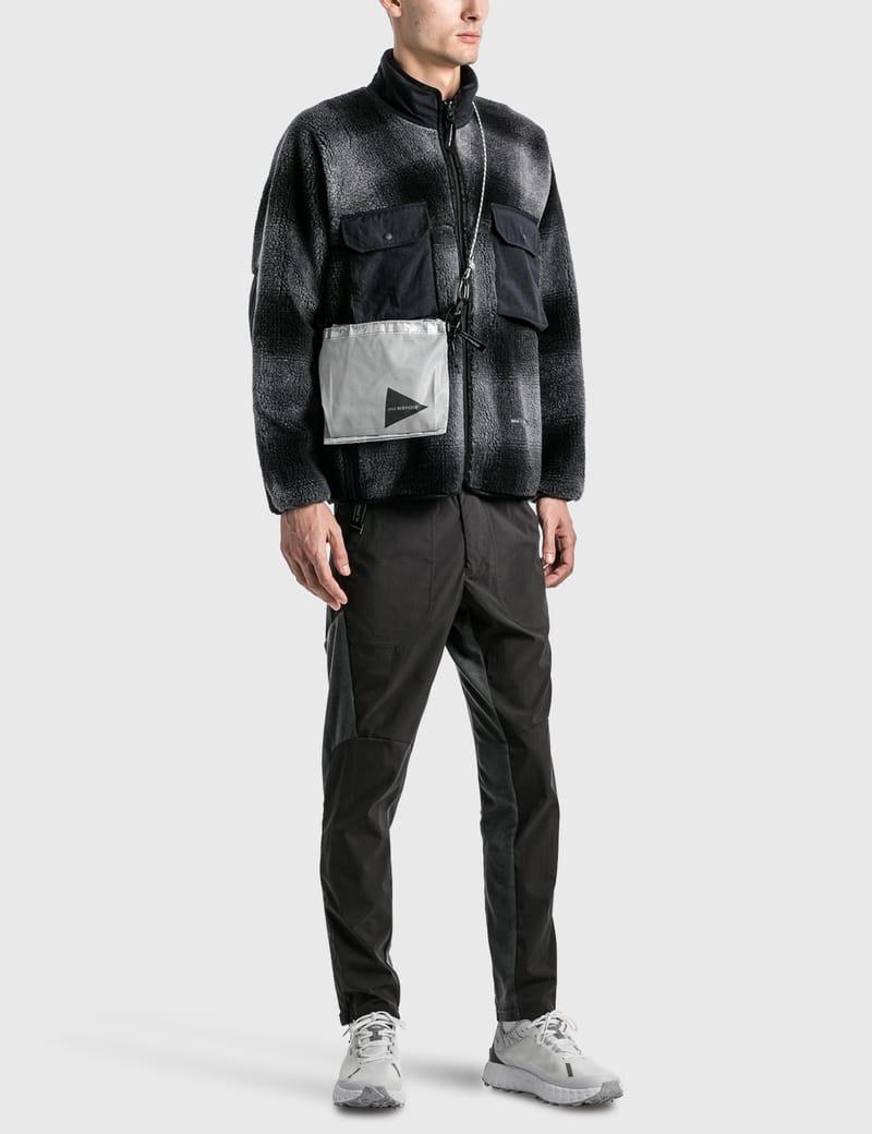 and wander - Check Boa Jacket | HBX - Globally Curated Fashion and