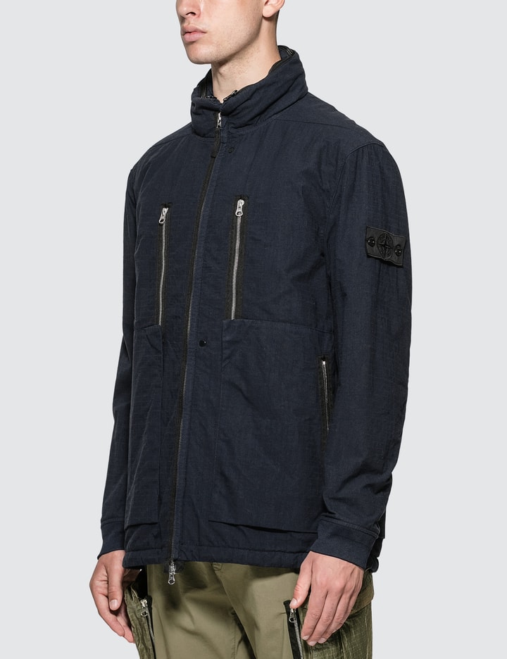 Stone Island Shadow Project - Frag Collar Field Jacket With Stowable ...