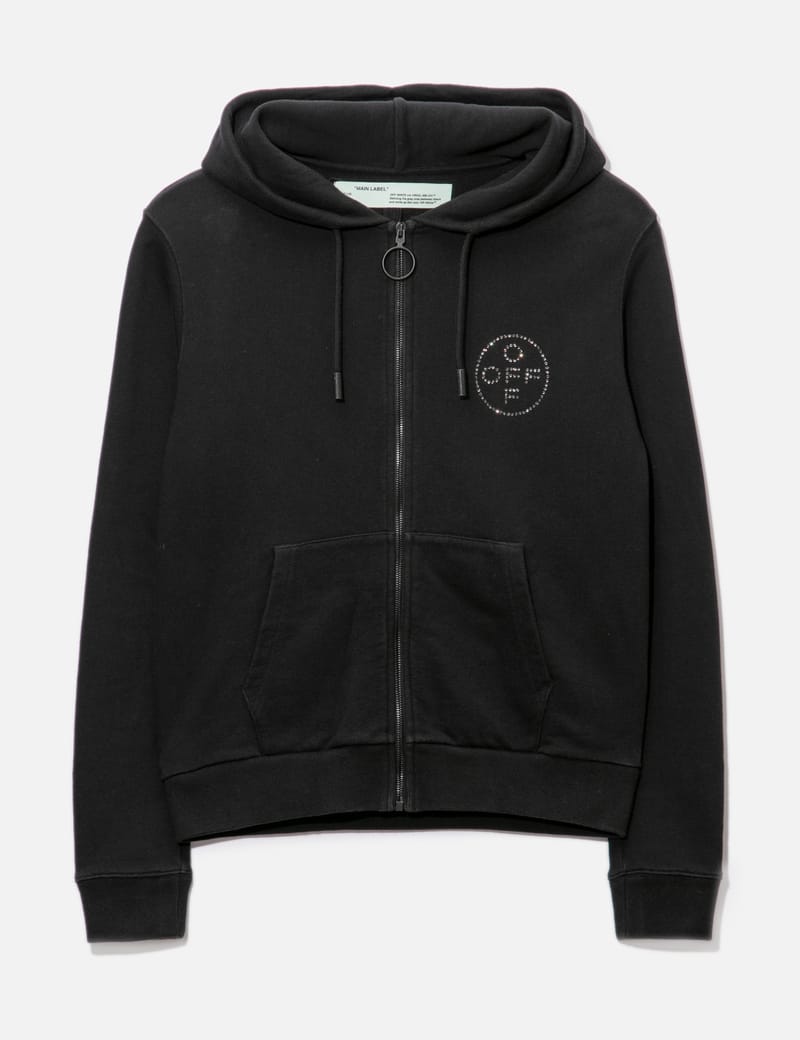 Off White OFF WHITE BLING BLING ZIP UP HOODIE HBX Globally