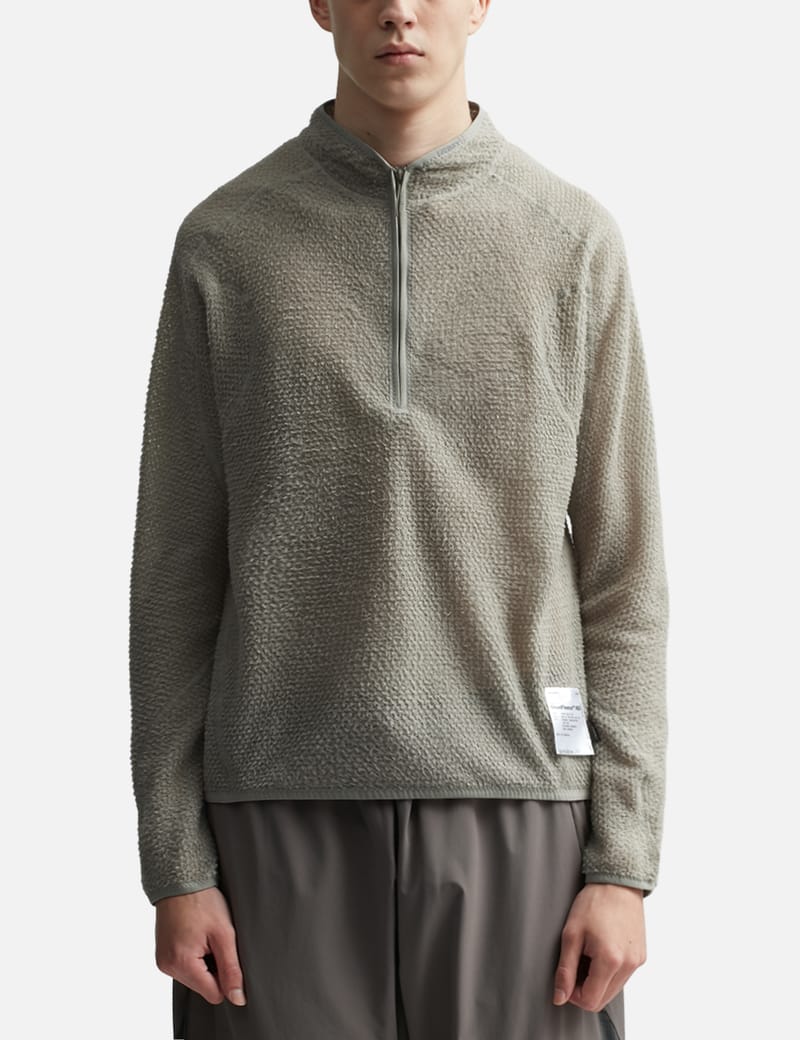 トップス sh SATISFY GhostFleece Half-Zip SATISFY Ghostfleece Half-Zip Black | HAVEN