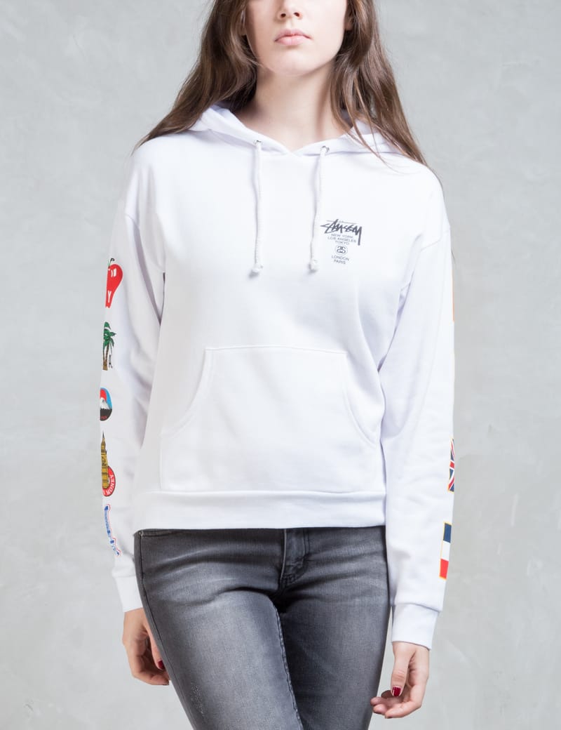 Stussy cheap flags hoodie