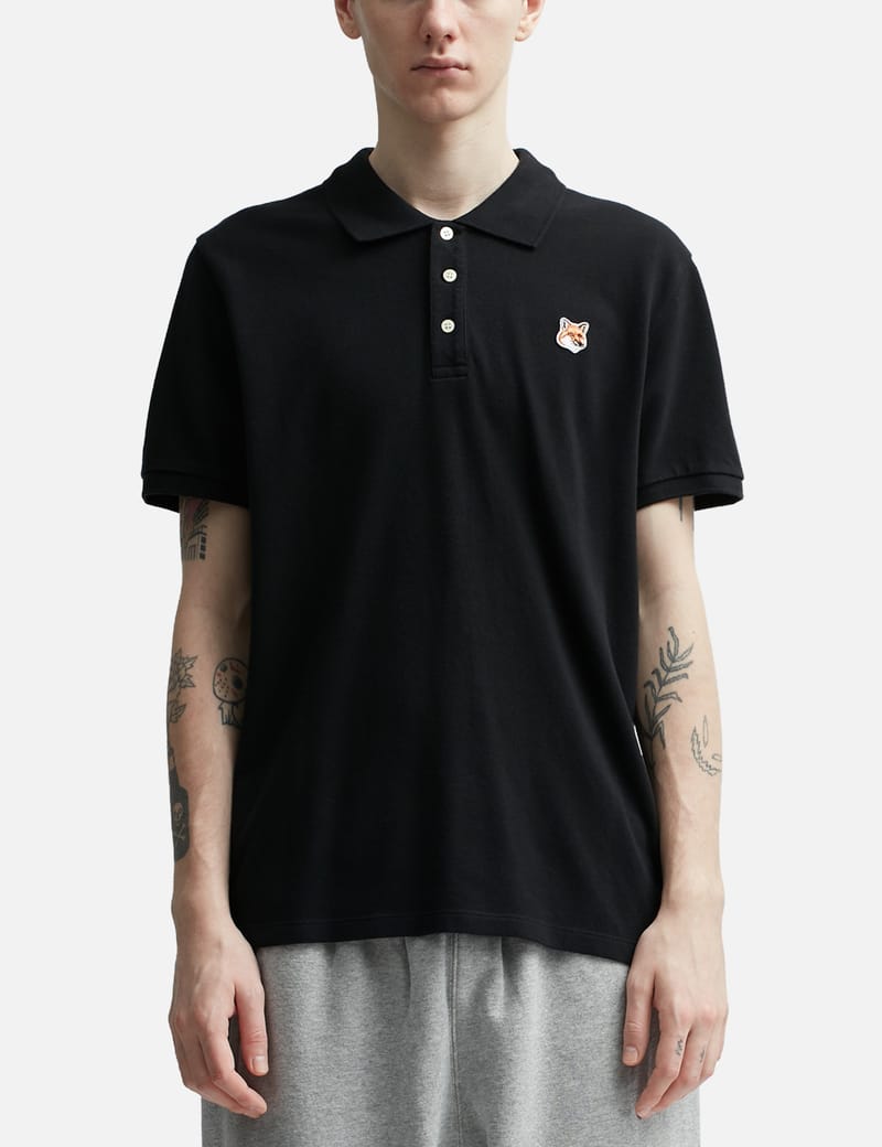 Maison Kitsuné - Fox Head Patch Classic Polo Shirt | HBX