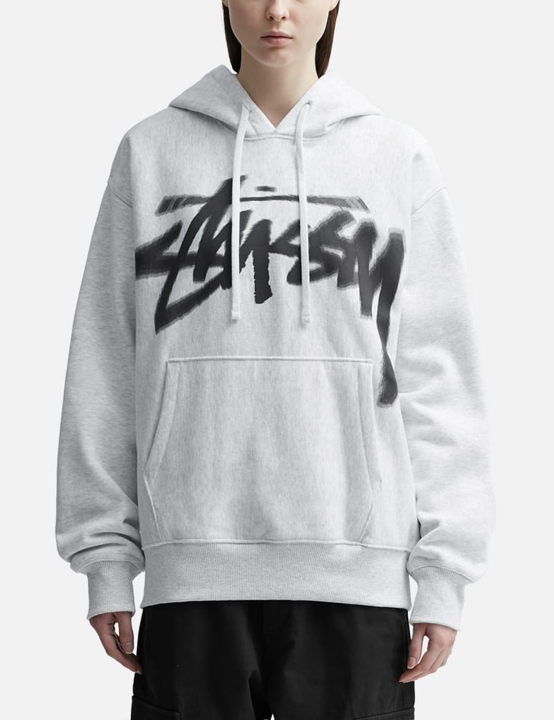 パーカー【23AW】stussy パーカー DIZZY STOCK グレー L