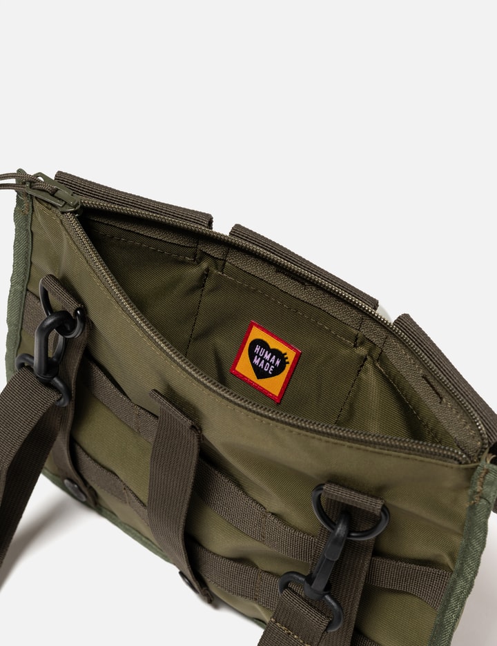Human Made Military Shoulder Bag - 橄榄绿战术斜挎包,轻便耐用,多口袋设计满足日常收纳需求。 | HBX