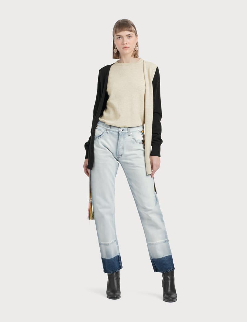 Loewe - 5 Pocket Jeans Knit Stripe Bands | HBX - Globally Curated