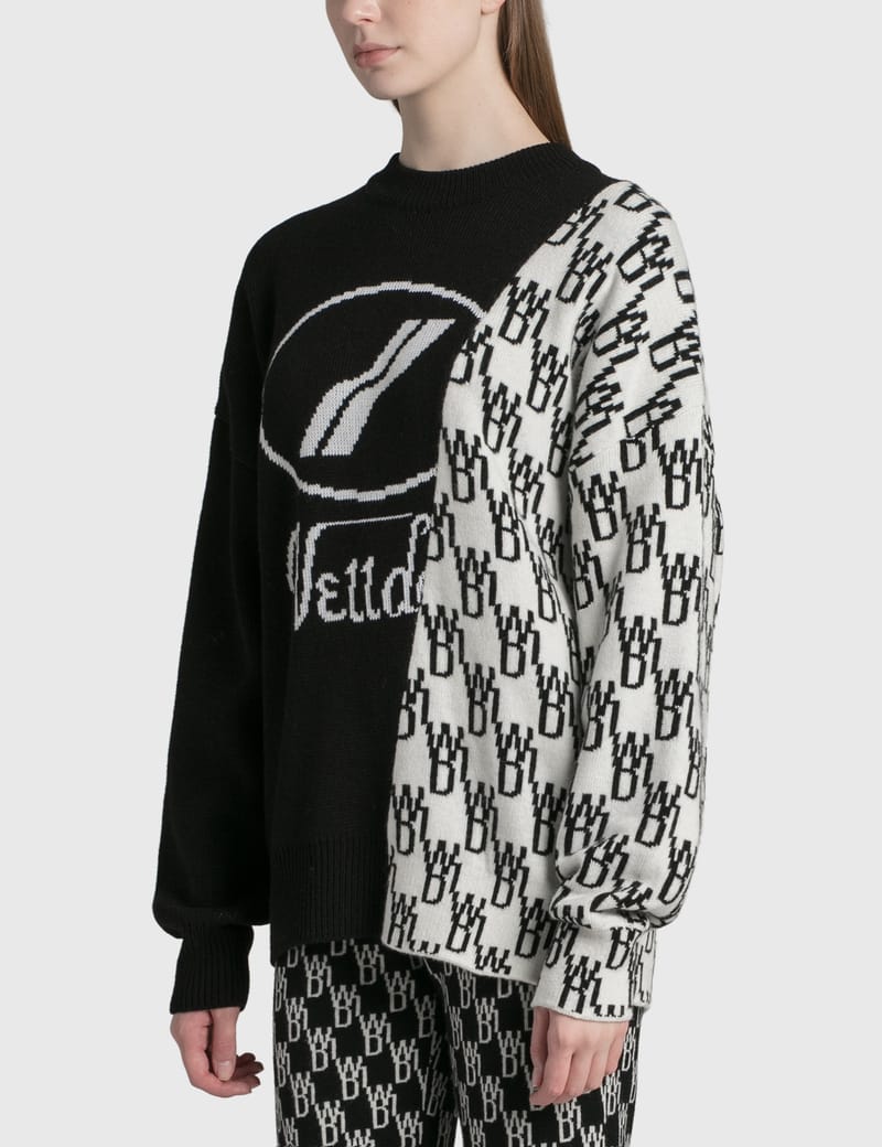 We11done - WD1 Graphic Mix Logo Sweater | HBX - Globally Curated