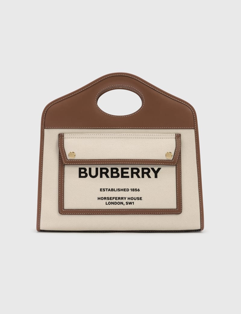 Burberry バーバリー　small pocket tote bag Burberry Mini Pocket Tote Bag Brown / Natural | Costco