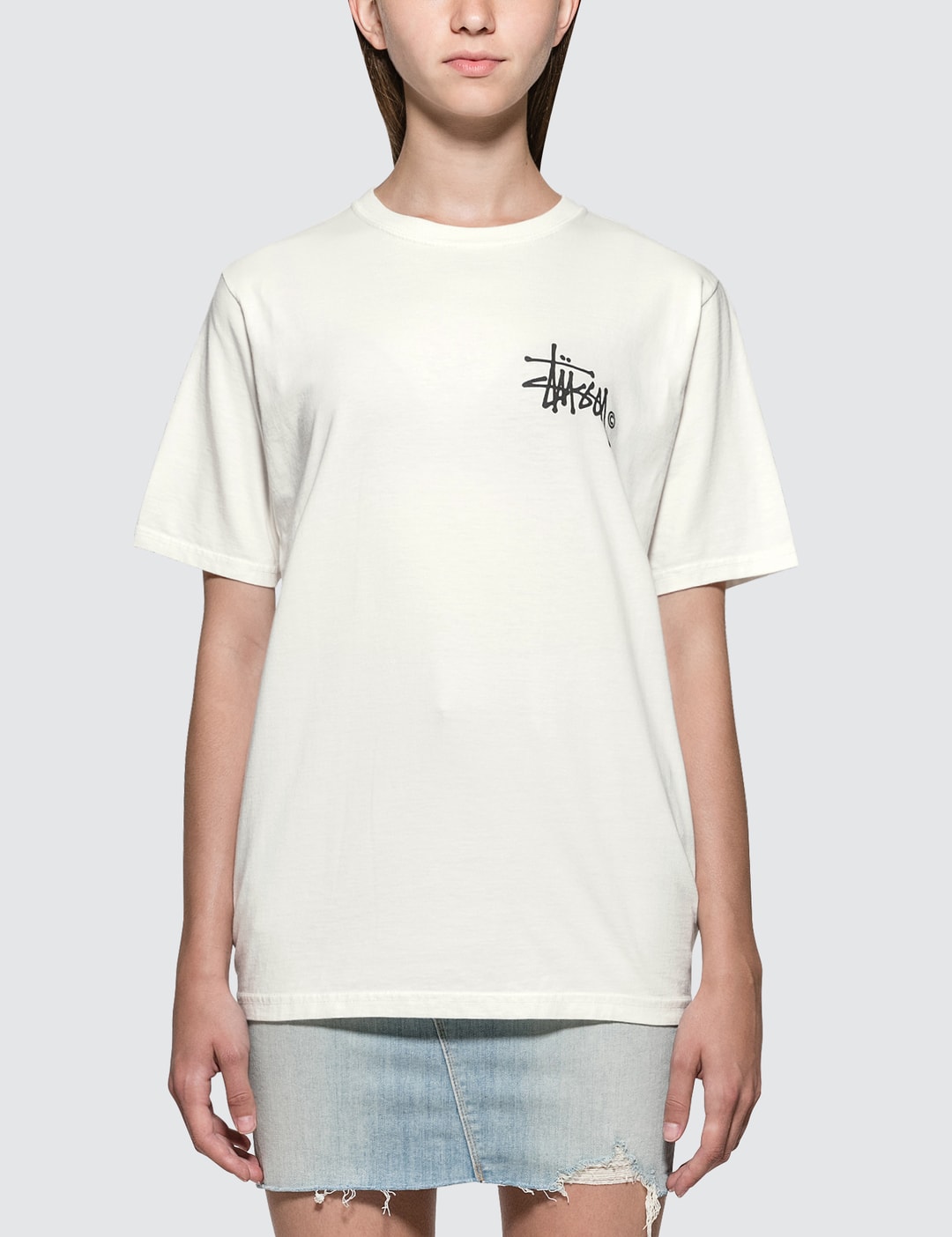 Stüssy - Basic Logo Pig Dyed. Short Sleeve T-shirt | HBX - Globally ...