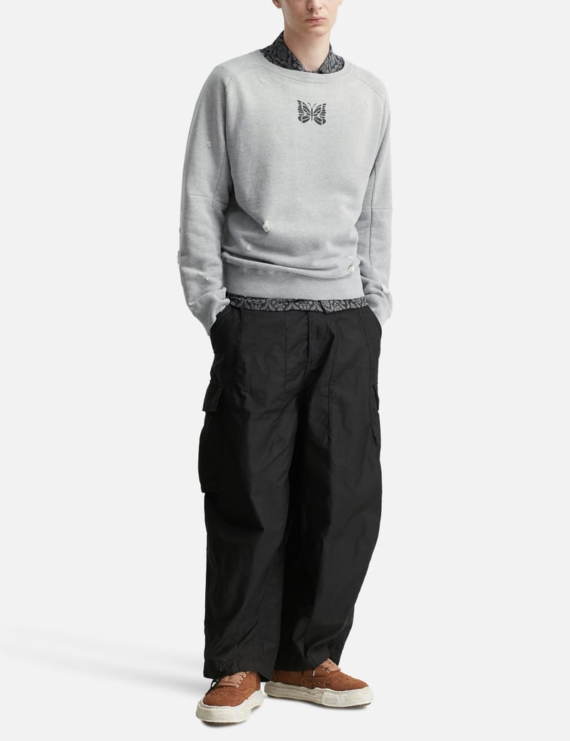 Needles Deconstructed Sweatshirt - Relaxed French-terry crew with