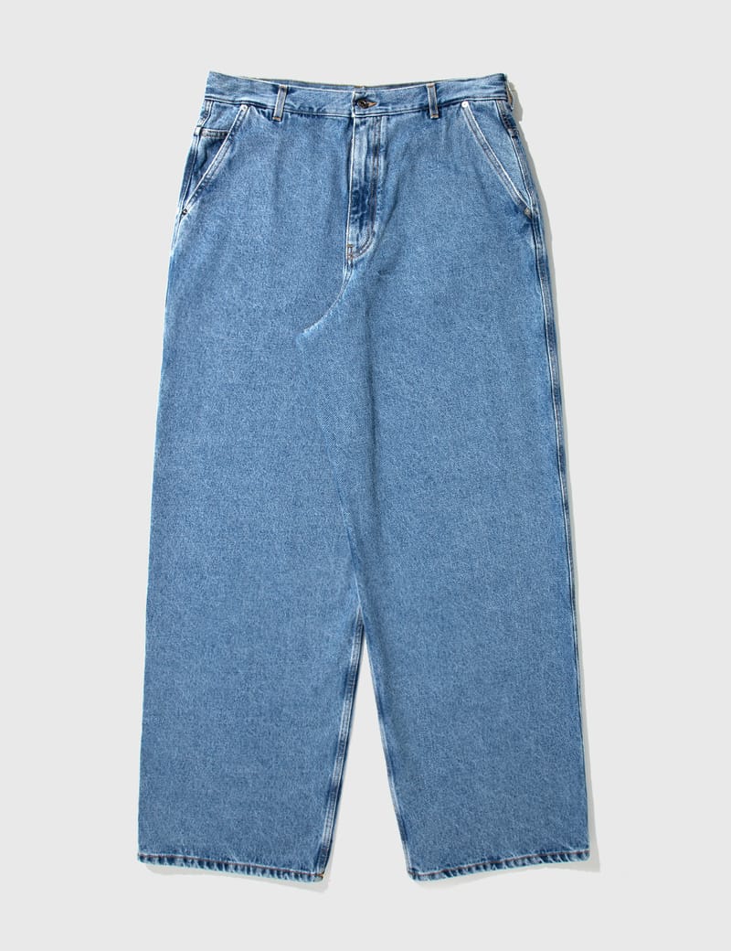 Off-White™ - Wide leg Tapered Jeans | HBX - Globally Curated