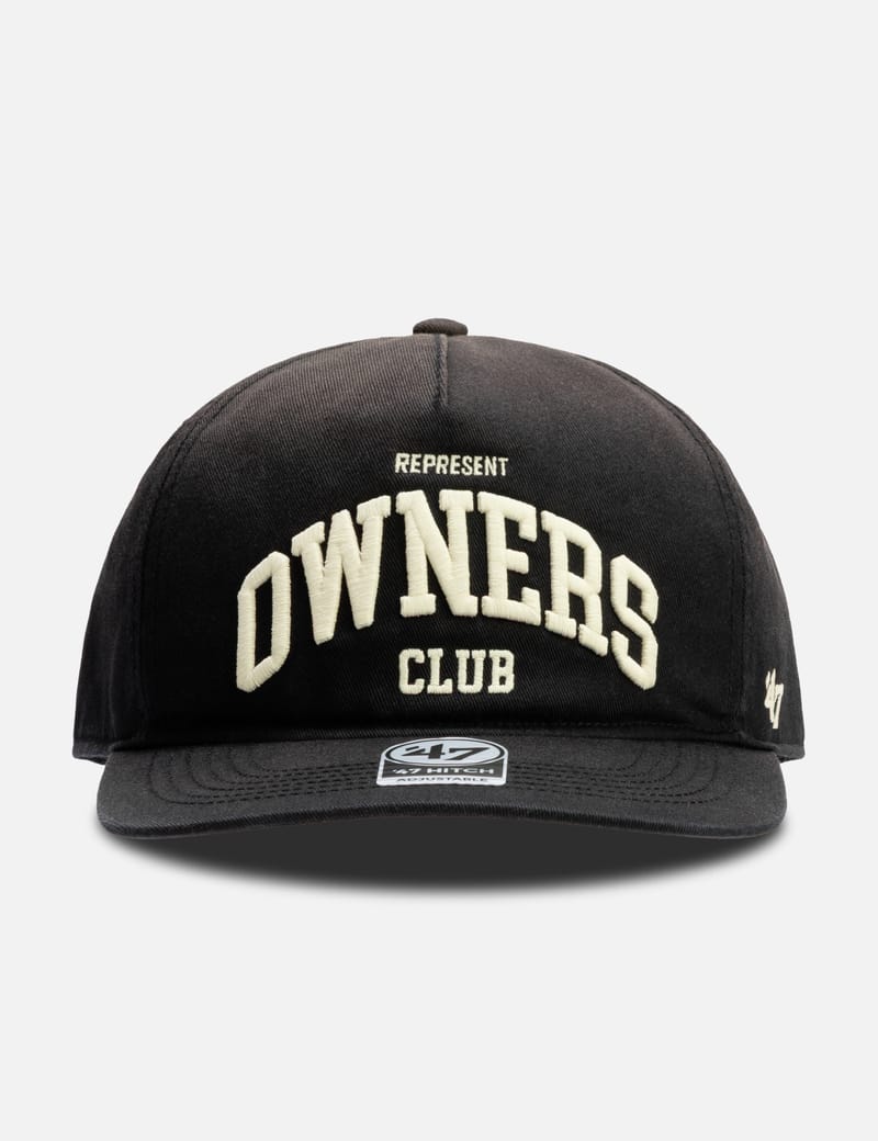 Represent Represent X 47 Owners Club Cap - Faded Black cotton