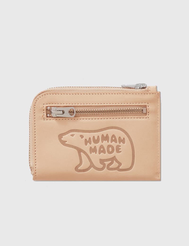 HUMAN MADE Leather Wallet Beige-