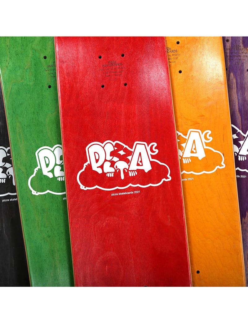 Pizza Skateboards - Tri Logo Veneer Deck 8.375