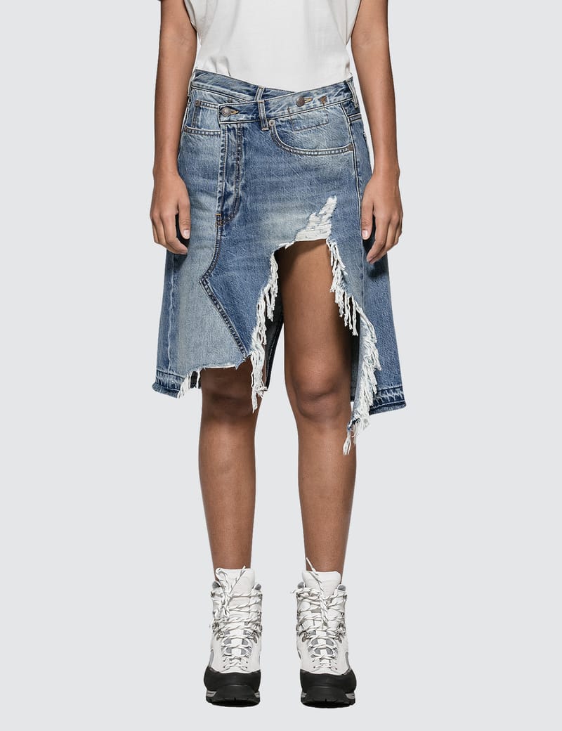 R13 Norbury Denim Skirt HBX Globally Curated Fashion and