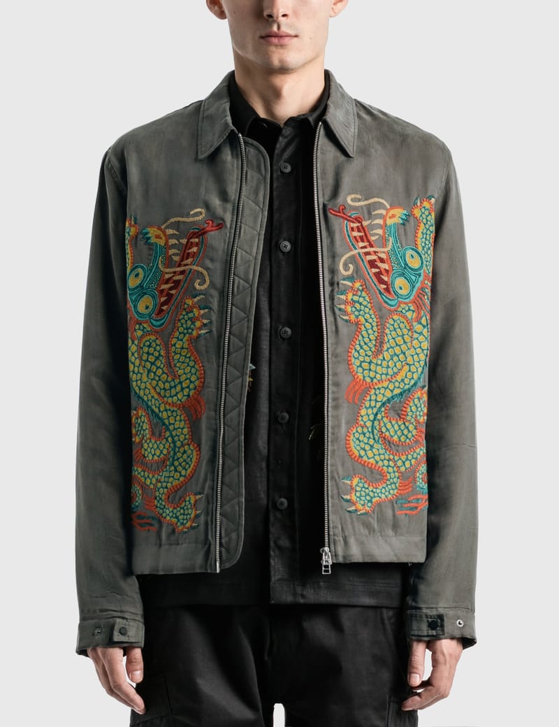 Maharishi - Liberty Dragon Silk Jacket | HBX - Globally Curated