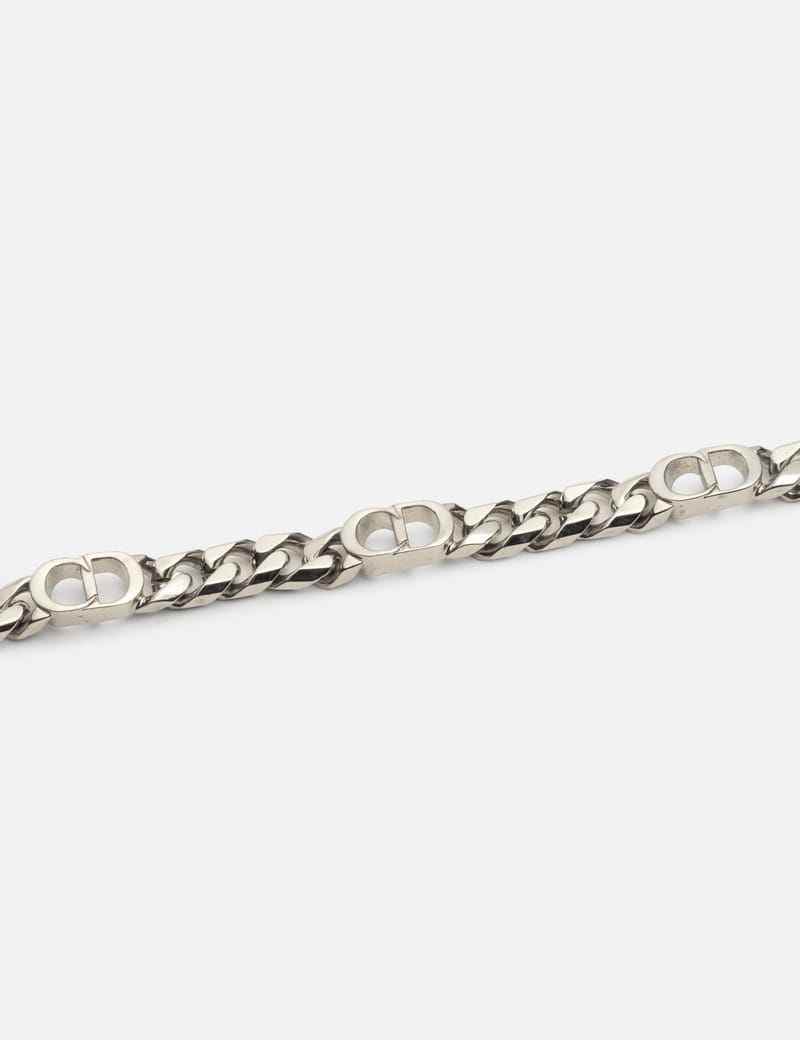 Dior cd icon ブレスレット シルバー Dior CD Icon Chain Bracelet - 洗練されたシルバーが映える新品