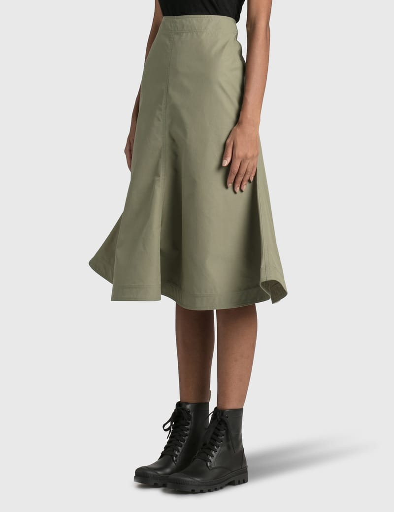 ワンピース LOEWE Women Mid Skirts S616Y09XB48727 GREEN Wrap dress in cotton blend Green - LOEWE