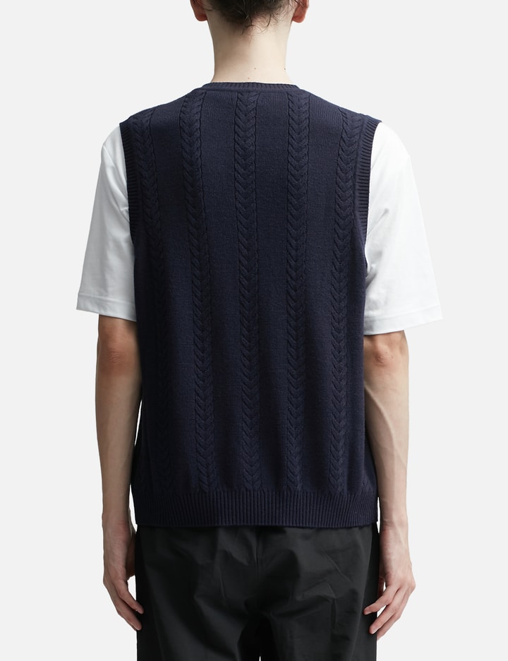 Malbon Golf - YACHT CLUB CABLE KNIT VEST | HBX - Globally Curated ...