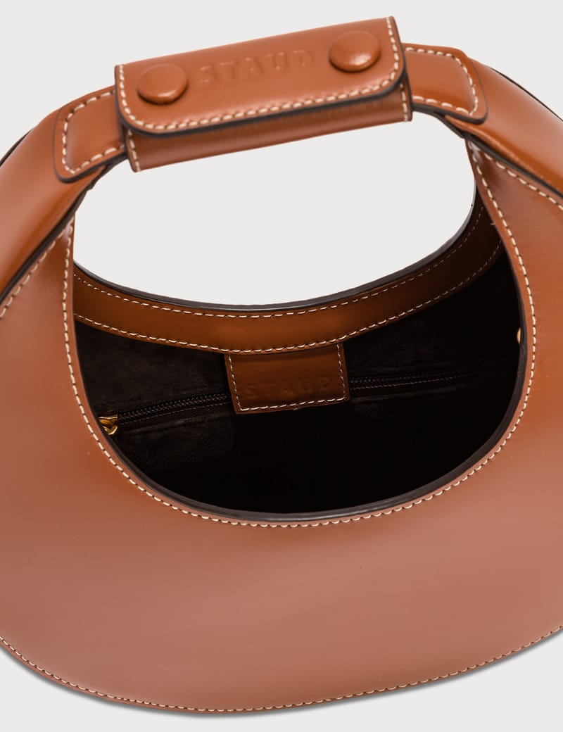 STAUD Mini Moon ハンドバッグ ブラウン MINI MOON BAG | TAN – STAUD