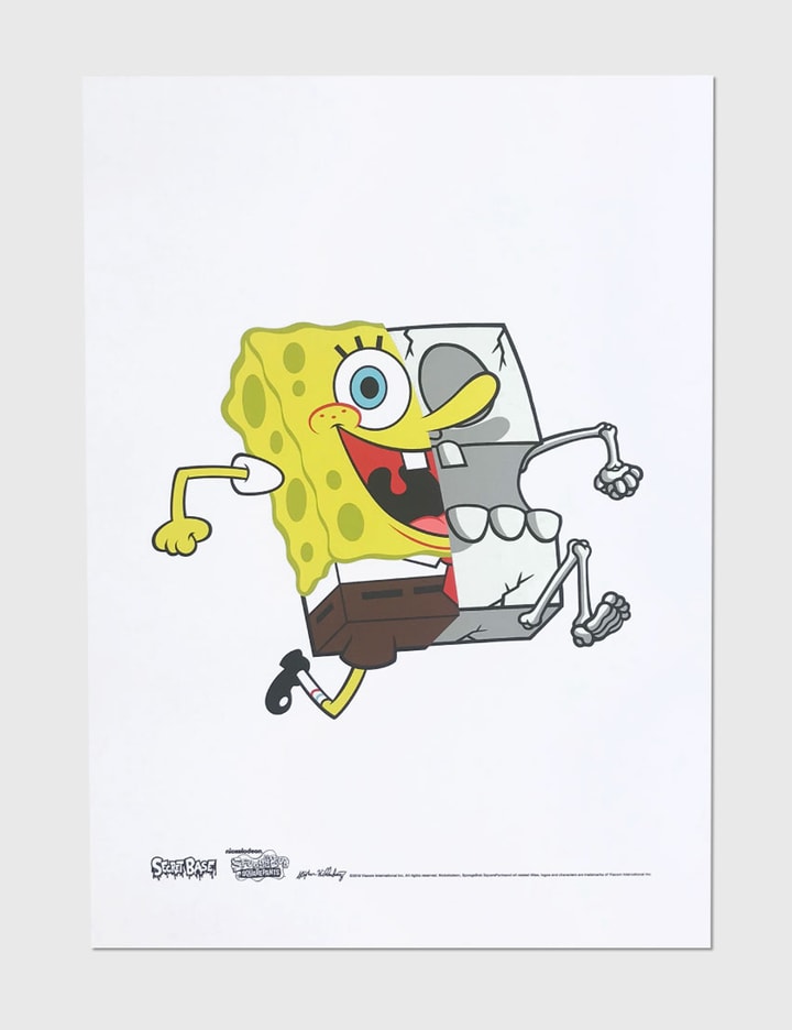 Secret Base - X-Ray Spongebob A2 Screen Printing Poster G.I.D | HBX ...