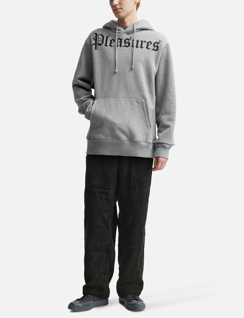 Pleasures best sale hoodie grey