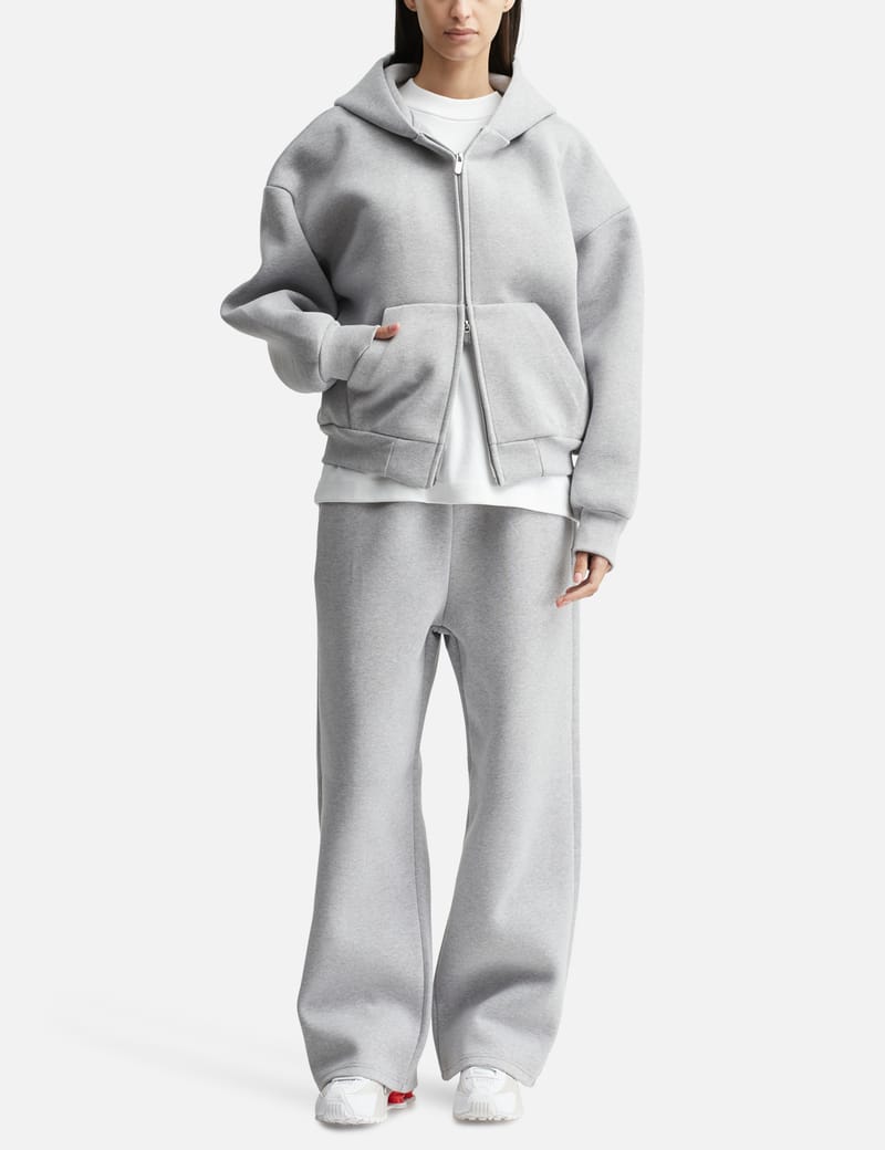 Seventh V2 Zipped Hoodie - 610GSM厚手コットン混紡の両開きジップ