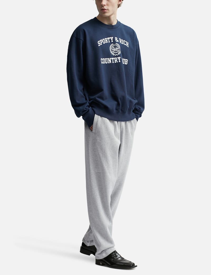 Sporty & Rich - Varsity Crest Crewneck | HBX - Globally