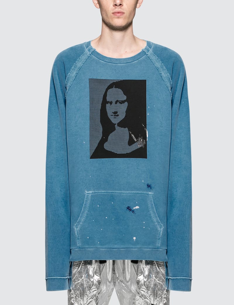 Maison margiela mona lisa print sale sweatshirt