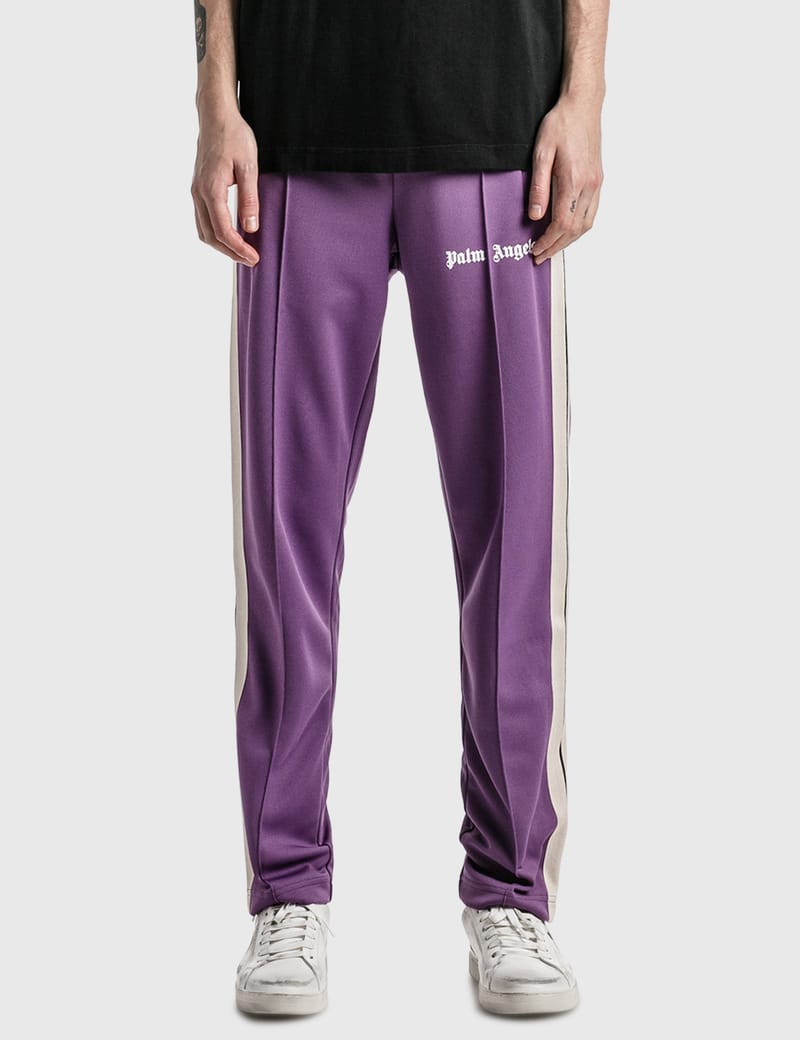 Palm Angels トラックパンツ Mサイズ パープル Palm Angels curved-logo Track Pants | Purple | FARFETCH