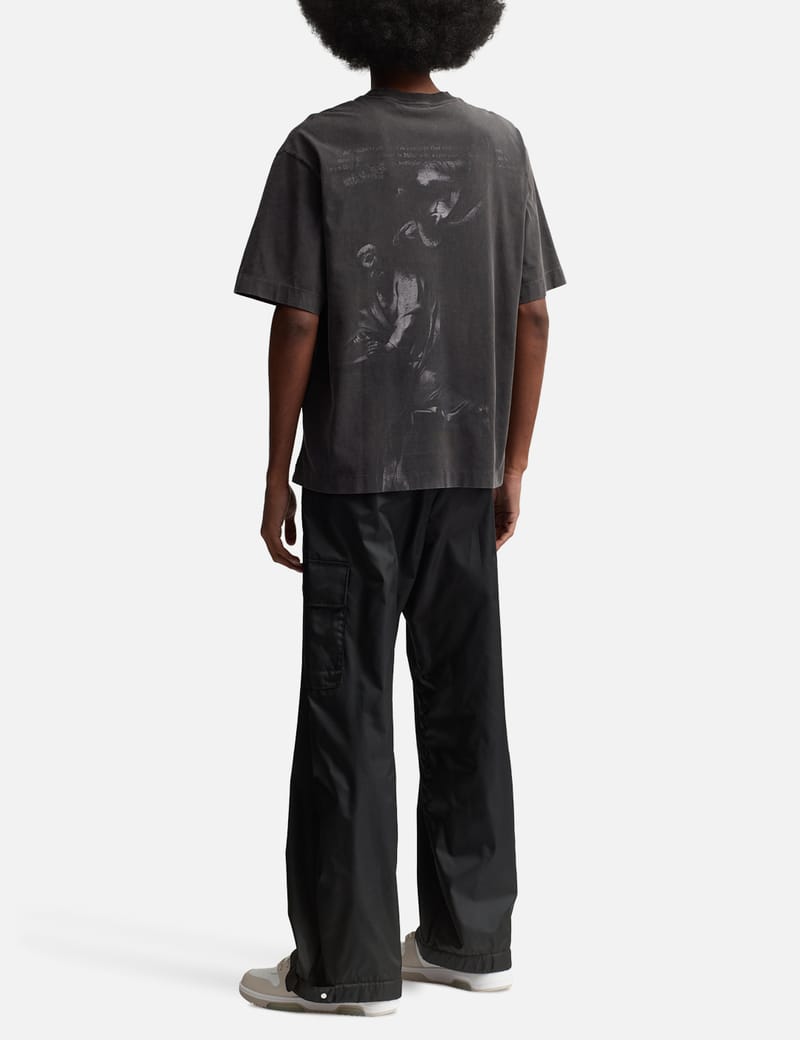 Tシャツ・カットソー Off-White OMAA120C99JER006 BW S.MATTHEW SKATE S/S T-shirt Black S.Matthew Skate T-Shirt by Off-White on Sale