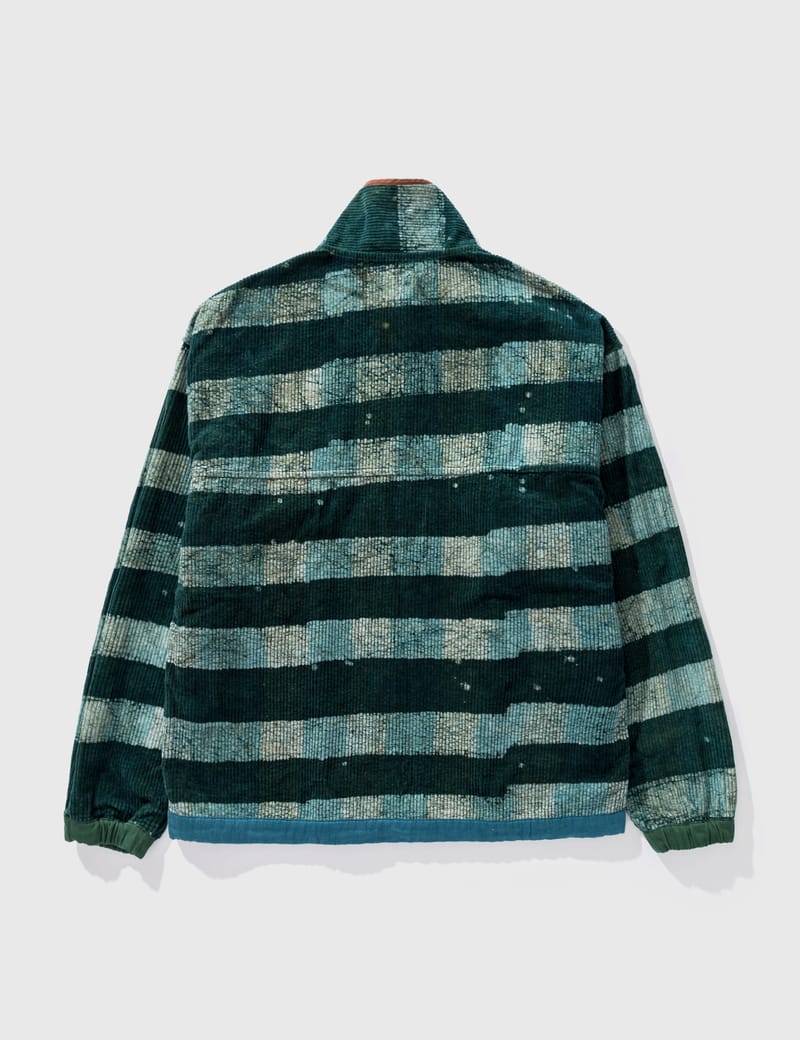 Story Mfg - Polite Pullover - Indigo Forest Batik Check Story Mfg - Polite Pullover - Indigo Forest Batik Check