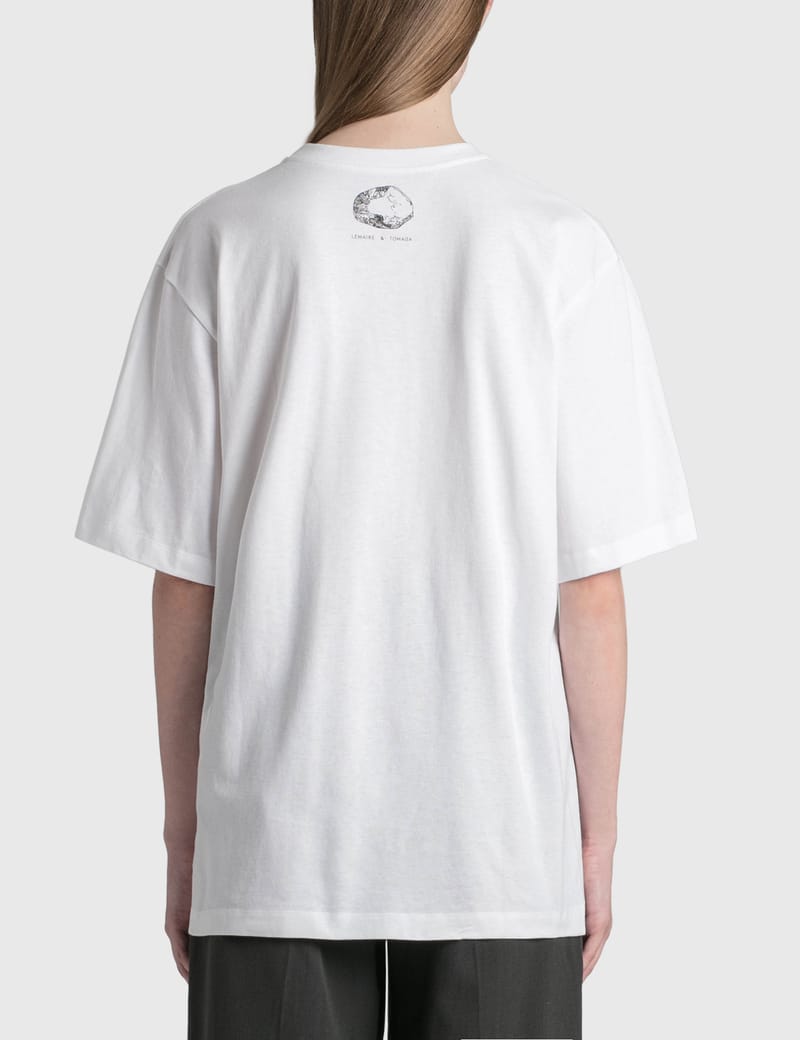 Lemaire - Printed T-shirt With Side Slit | HBX - Globally Curated