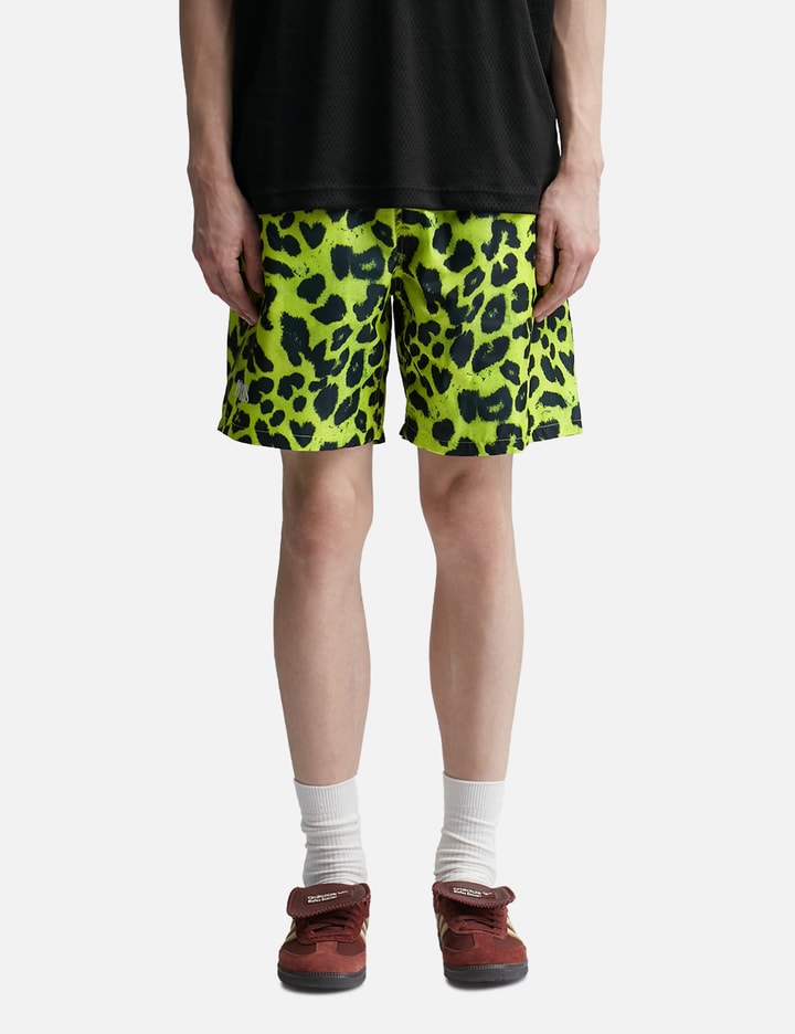 Pleasures - LEOPARD RUNNING SHORTS | HBX - Globally Curated Fashion and ...