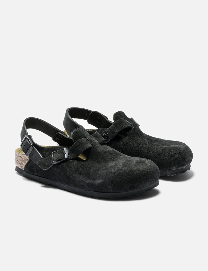 Birkenstock Tokio - Suede clogs with adjustable straps and cork