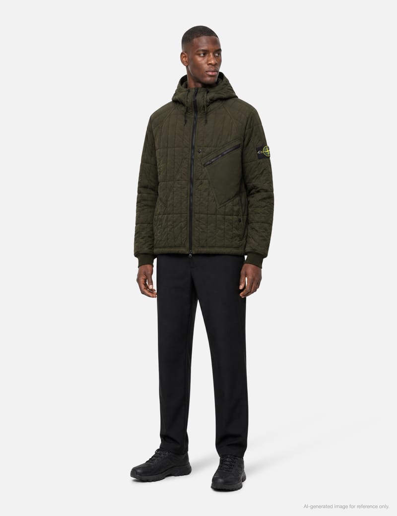Stone Island - Tela Placcata Bicolore | HBX