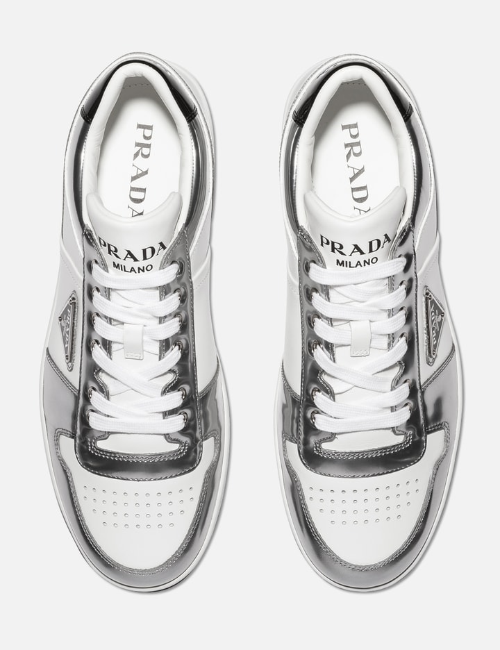 Prada - Downtown Leather Sneakers | HBX - Globally Curated Fashion and ...